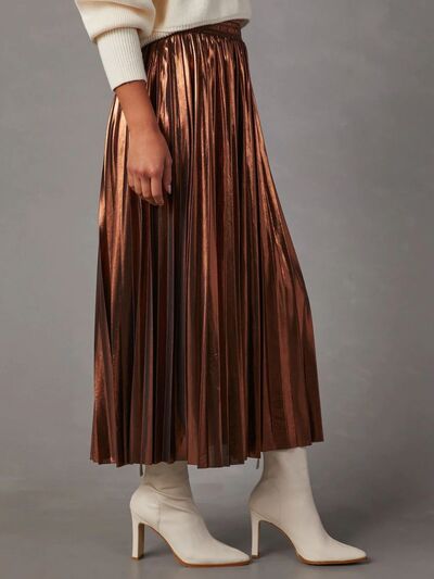 Pleated Midi Skirt - Luxury Designer Autumn Skirt for Women