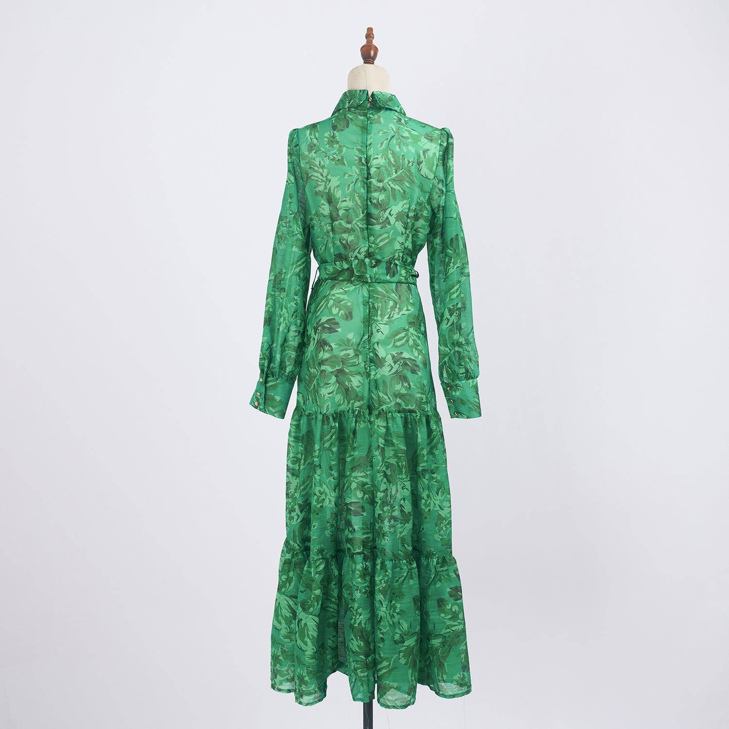 Summer New Elegant Printed Strap Waistband Gentle Dress