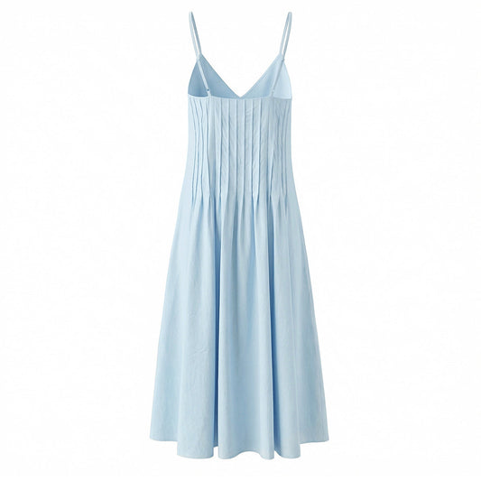 Women Clothing Simple Wear Strap Length Dress .Ships from overseas.