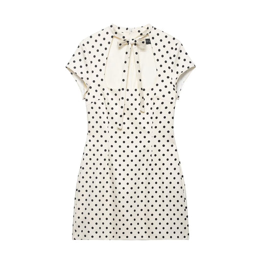 Spring Women Clothing Sexy Sexy Bowknot Decoration Dress .Ships from