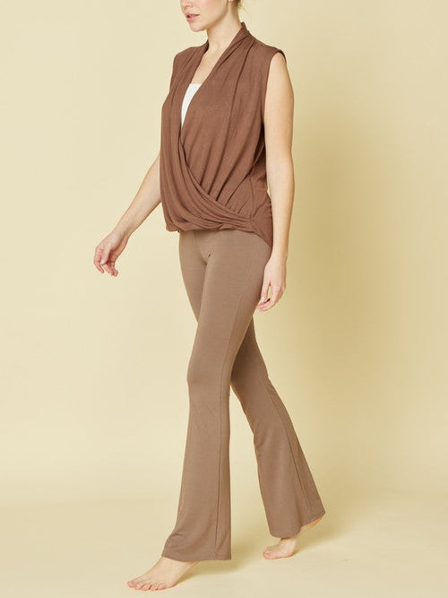 BAMBOO SLIM BELL YOGA PANTS