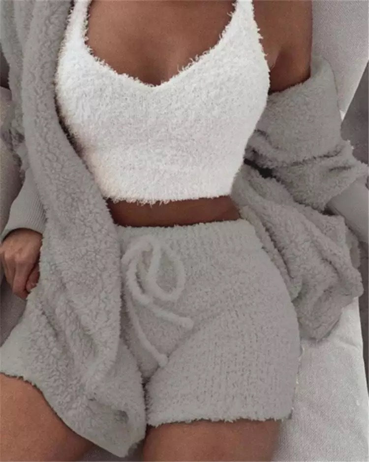 Winter Sexy Women Home Wear Suit Casual Pajamas Set Lady Female Soft