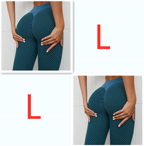 Plaid Leggings Fitness Yoga Pants Women's Seamless High Waist