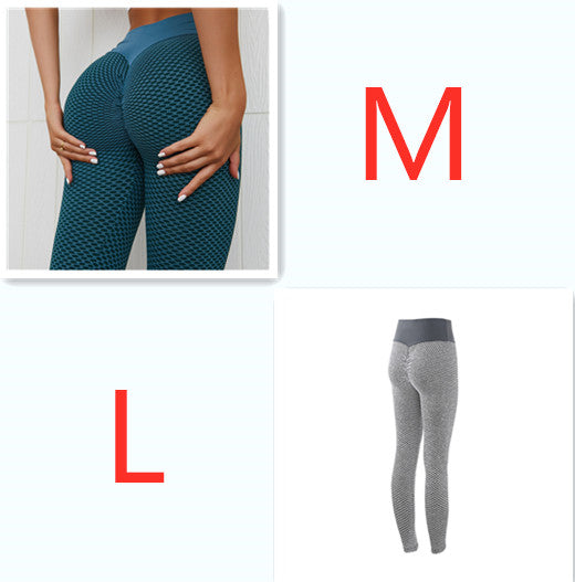 Plaid Leggings Fitness Yoga Pants Women's Seamless High Waist