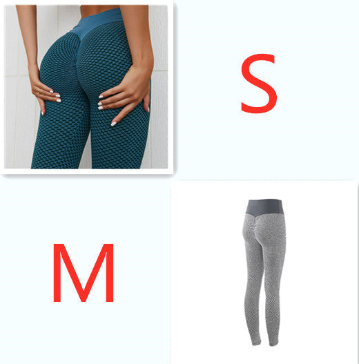 Plaid Leggings Fitness Yoga Pants Women's Seamless High Waist