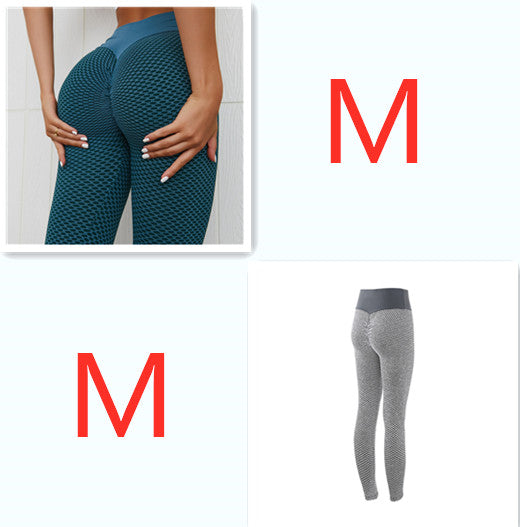 Plaid Leggings Fitness Yoga Pants Women's Seamless High Waist