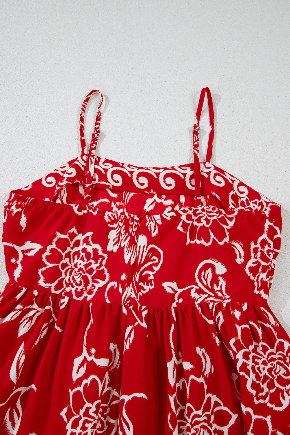 Floral Spaghetti Strap Empire Waist Maxi Dress