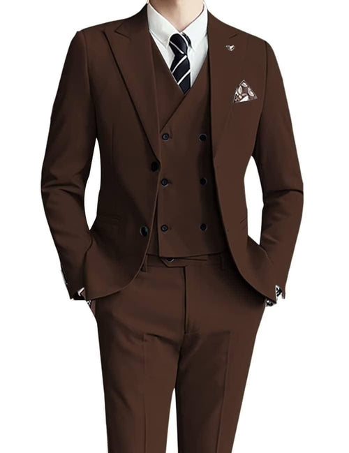 Ceremonté™ – Slim Fit Three-Piece Wedding Suit