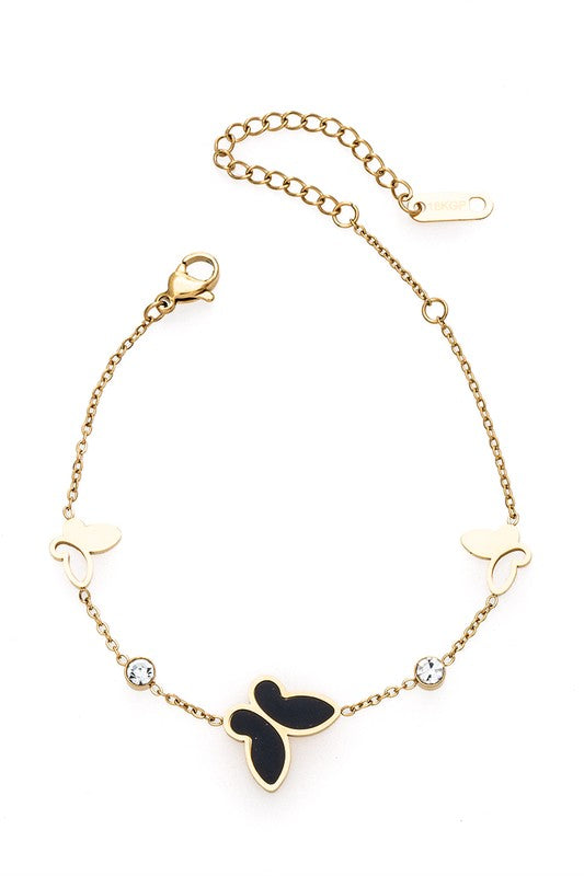 Stainless Steel Butterfly Bracelet