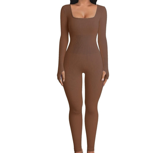 Fall Winter Hot-selling Women's Clothing Long Sleeve Jumpsuit Yoga