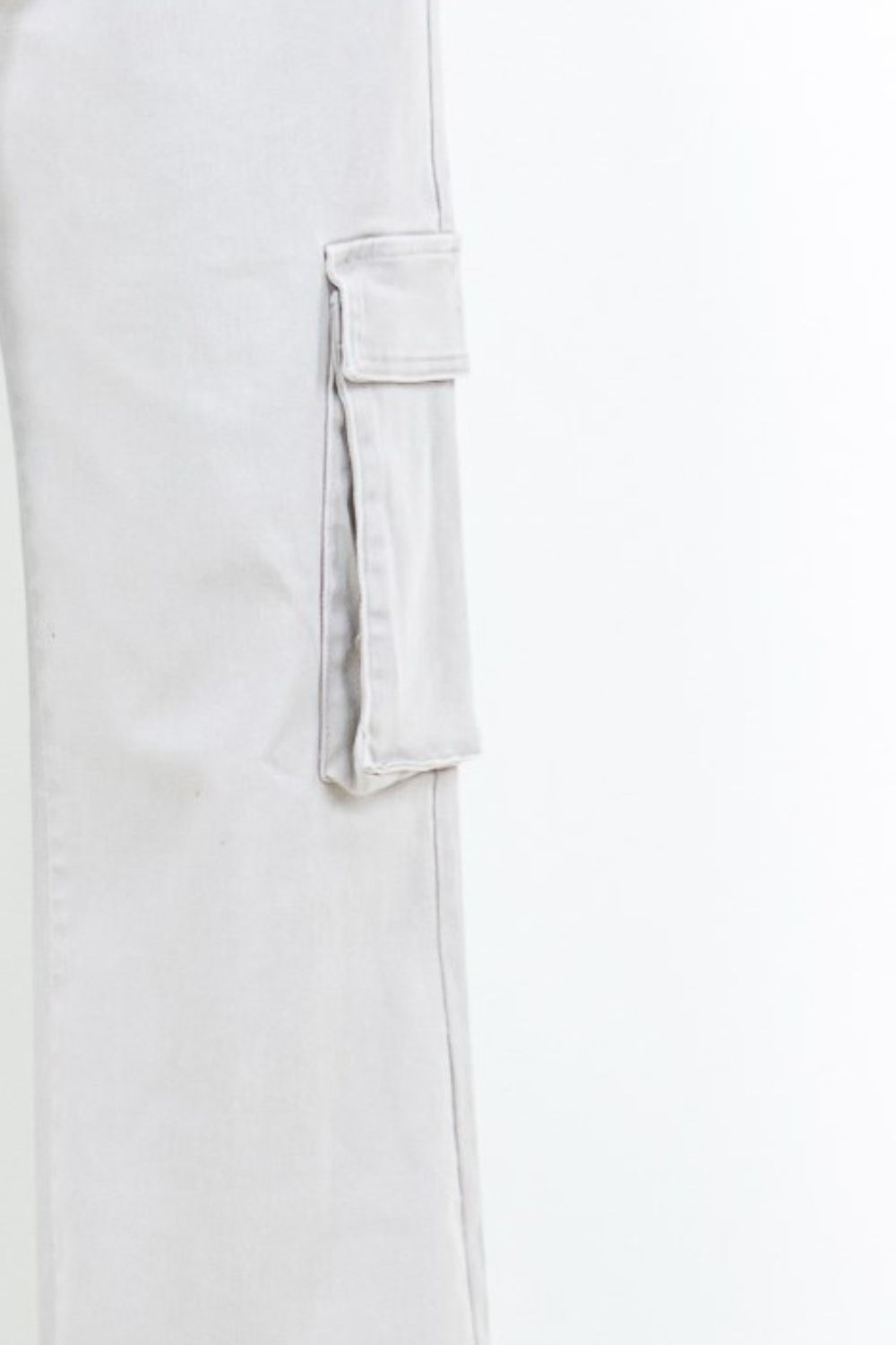 American Bazi Full Size Drawstring Wide Leg Cargo Pants Plus Size