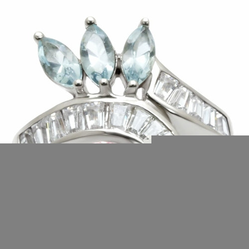 32814 - High-Polished 925 Sterling Silver Ring with AAA Grade CZ  in