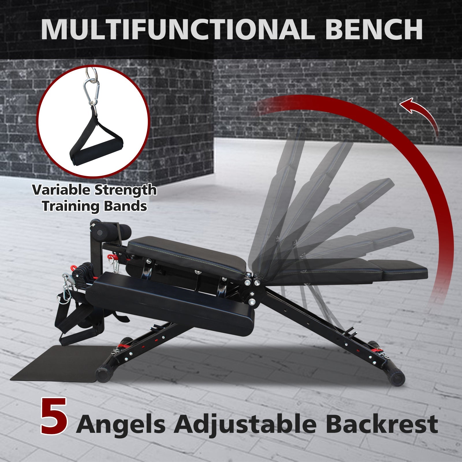 Fitness Chair Multifunction, Adjustable Strength Training Bench For