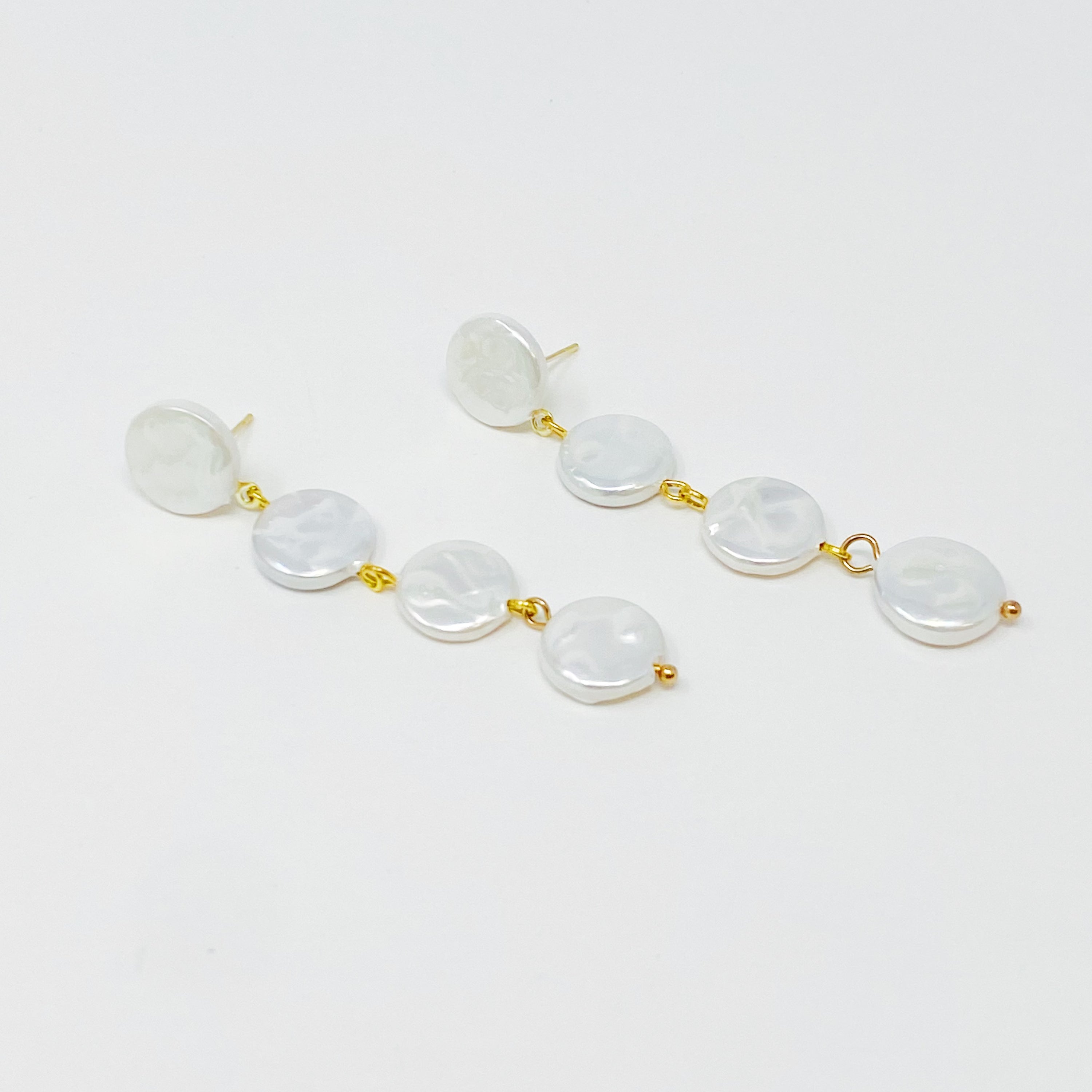 In Napoli Shell Pearl Drop Earrings