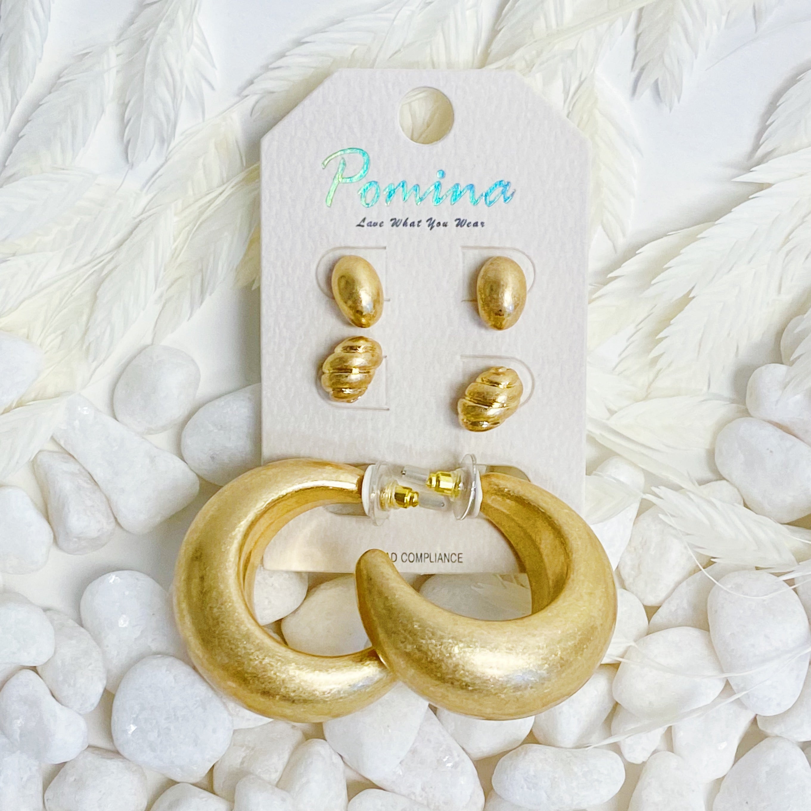 Set Of 3, Perfect Mix Hoop Earrings