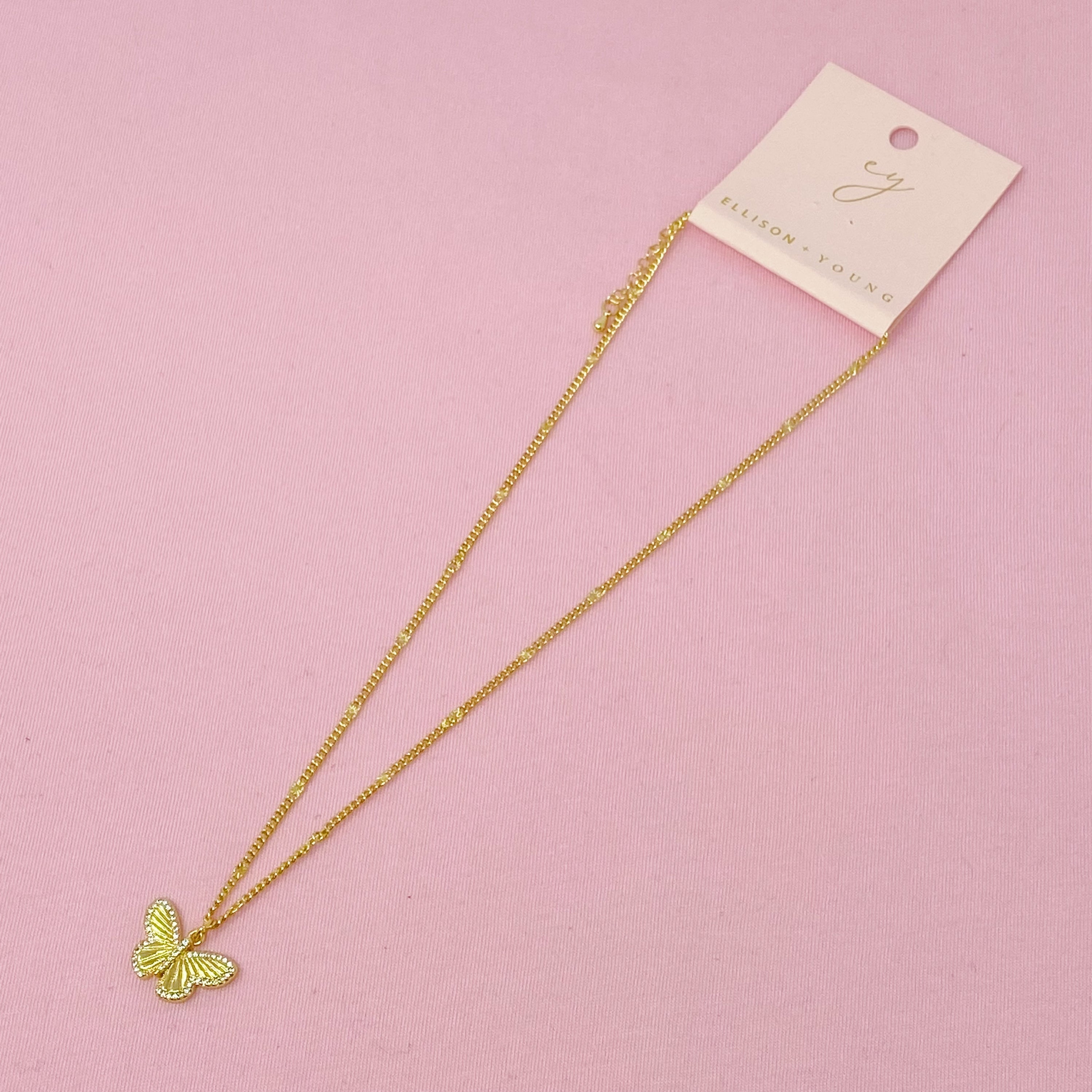 Butterfly In Flight Necklace