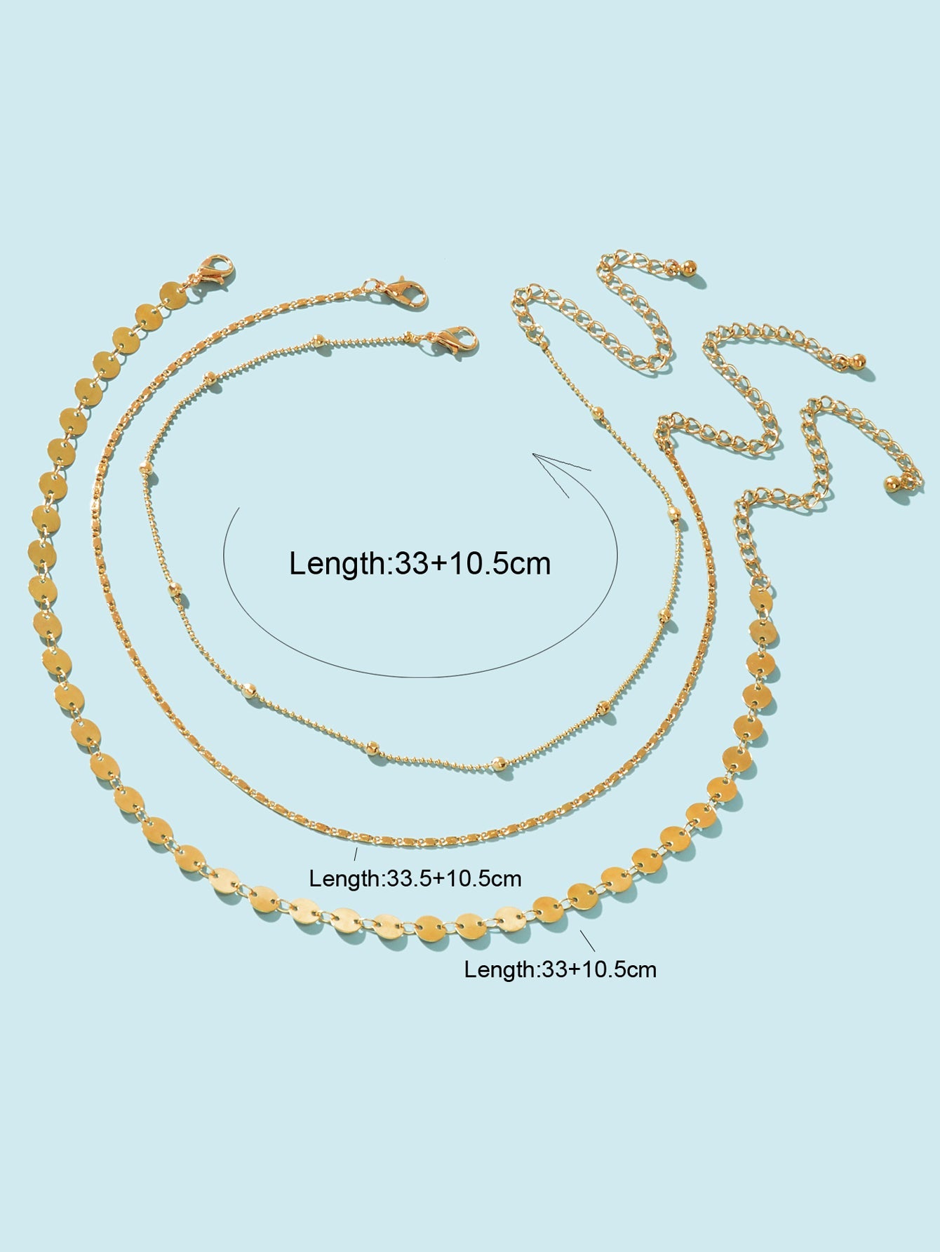 Multi layered Necklace Holiday Jewelry Women Chains Clavicle Collar