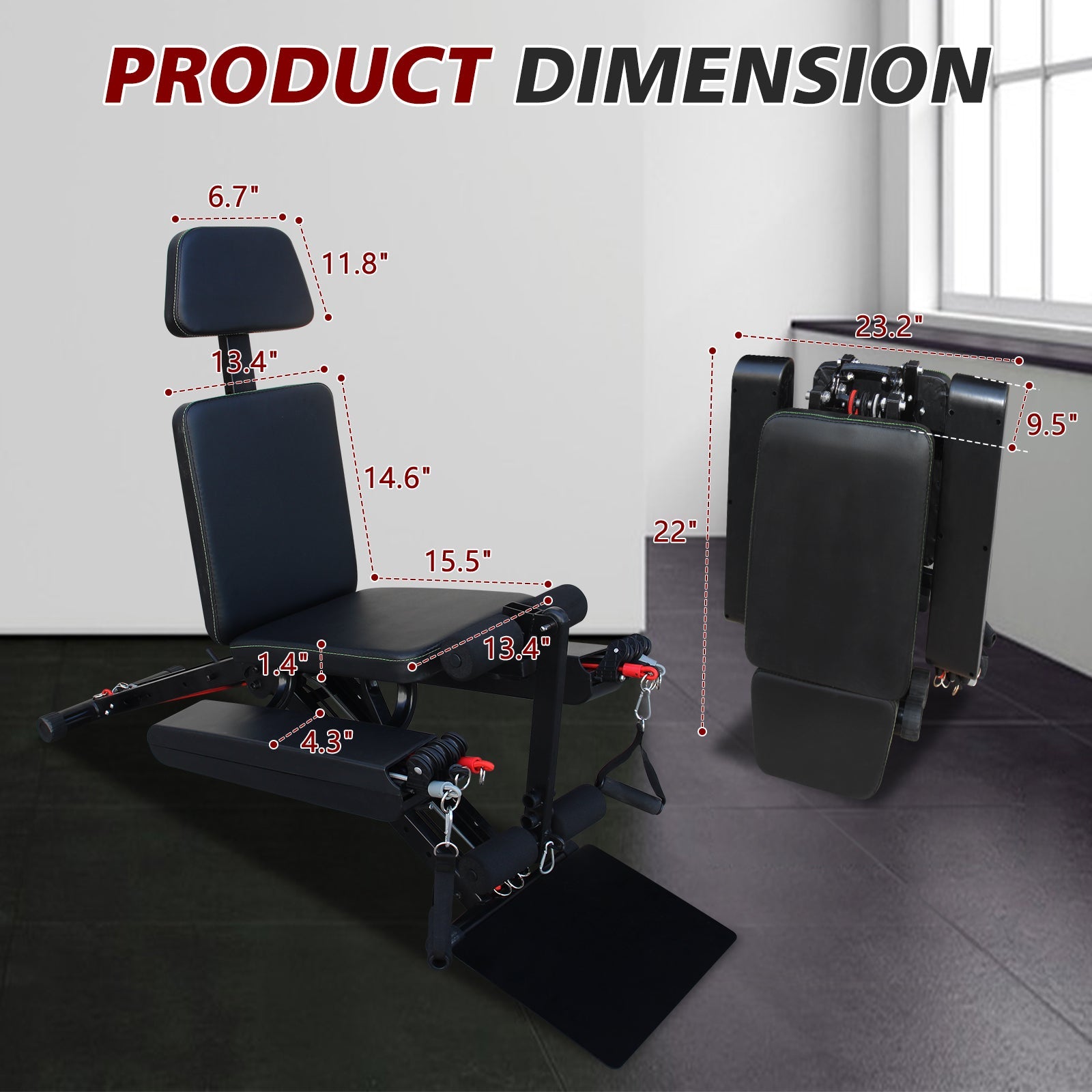 Fitness Chair Multifunction, Adjustable Strength Training Bench For