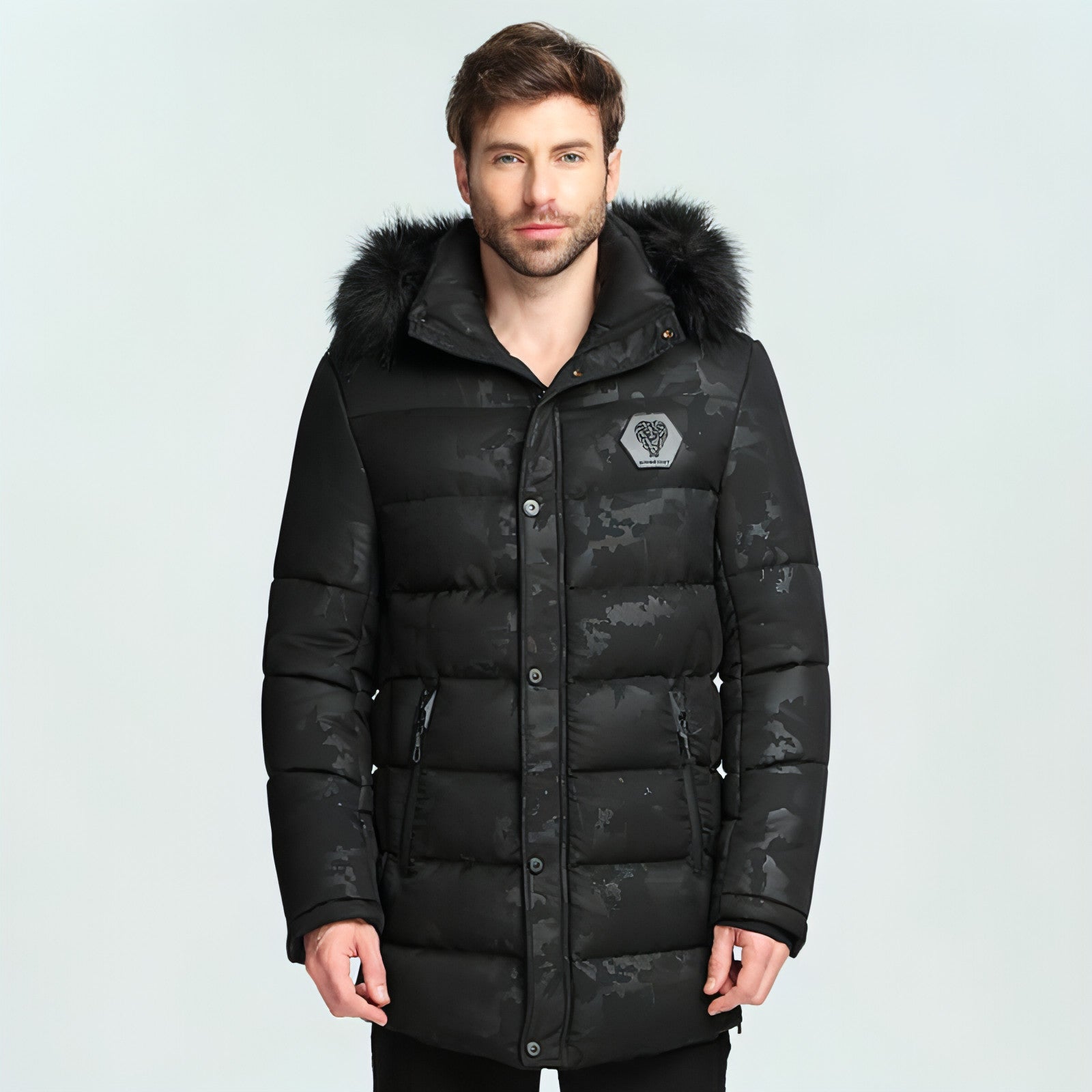 Men's Short Thickened Winter Outdoor Cotton-padded Clothing British