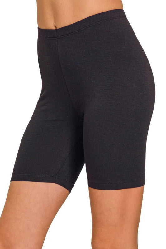 Zenana Premium Cotton Biker Shorts
