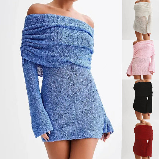 25 Edition – Off-Shoulder Knit Bodycon Dress