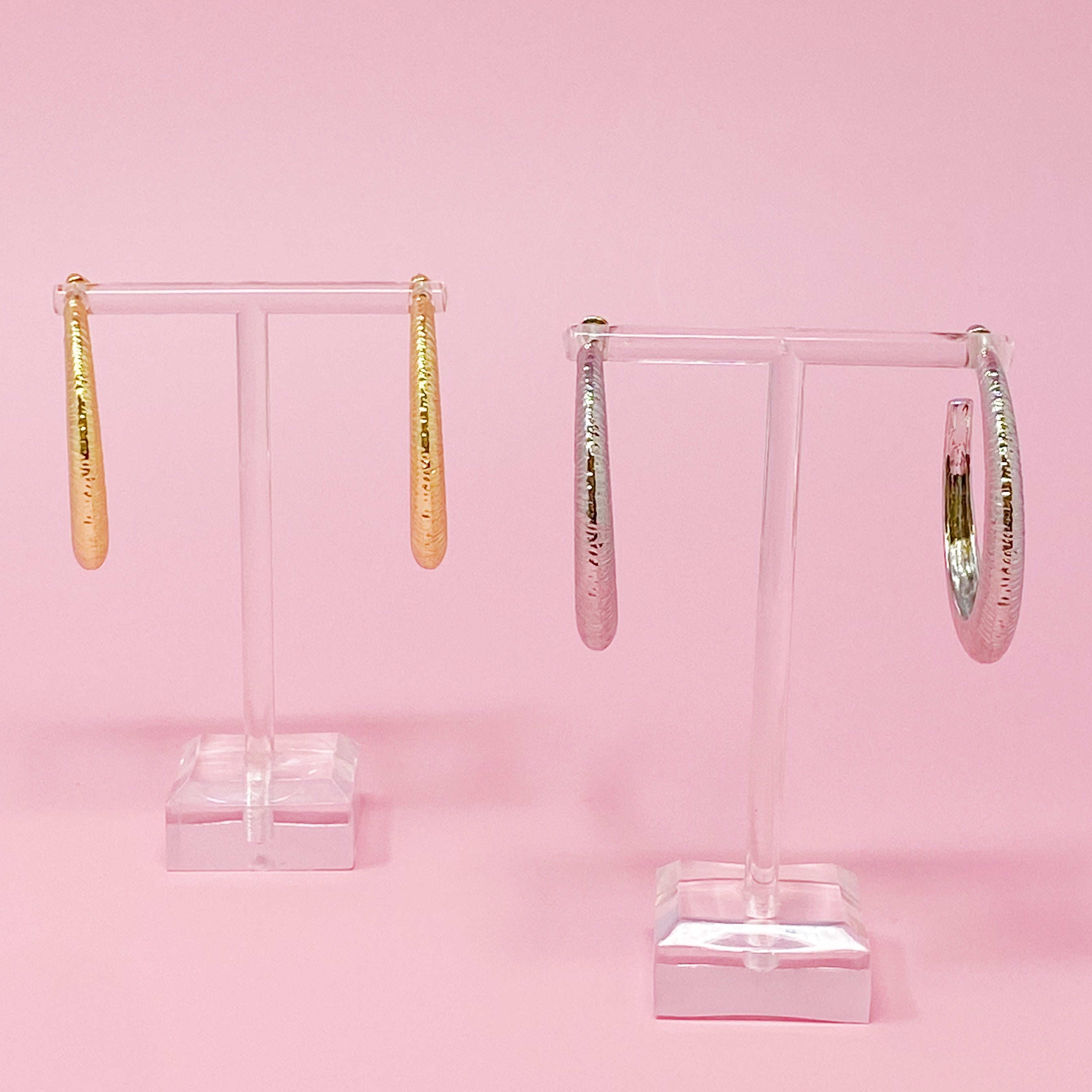 Textured Daily Hoop Earrings