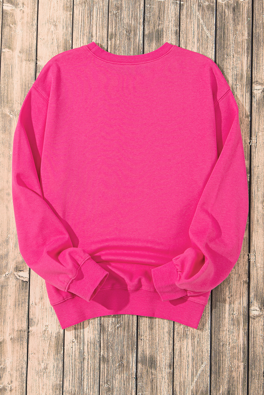 Valentine Heart Sequin and Cow Patchwork Sweatshirt