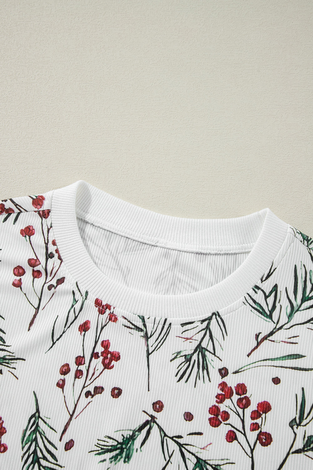 Christmas Holly Thermal Top and Pants Lounge Set