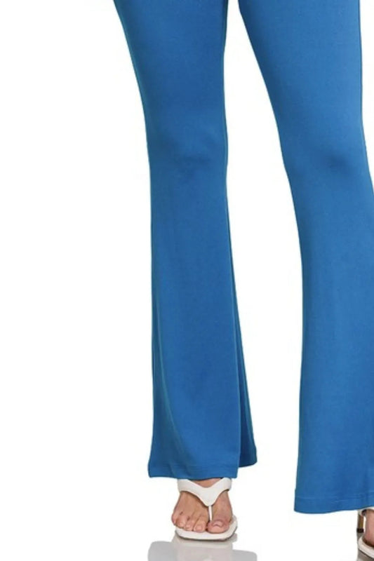 Zenana Buttery Soft Flare Leg High Waist Yoga Pants