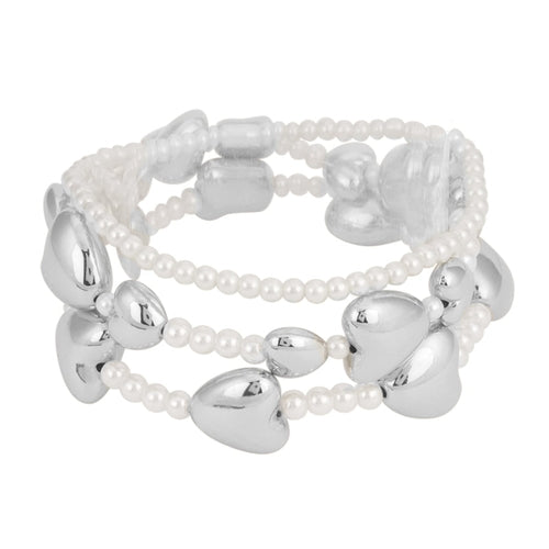 Annie Puffy Hearts Bracelet Set Of 3