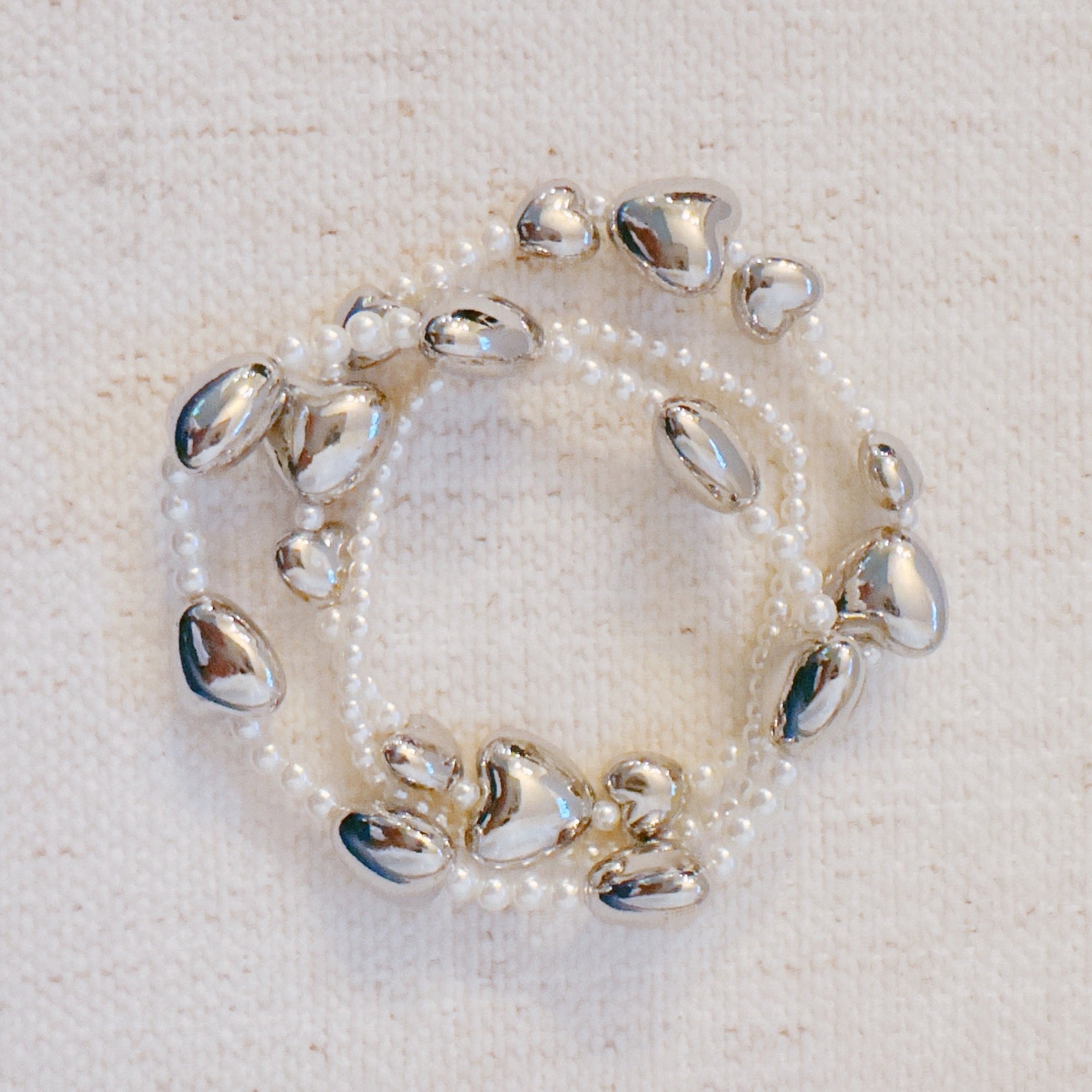 Annie Puffy Hearts Bracelet Set Of 3