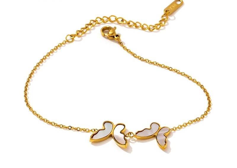 Butterfly Bracelet with Sea Shell Inlay Bracelet
