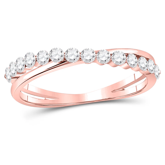 Women's 0.35ct Lab Diamond Stackable Band | 10K Rose Gold | Draco