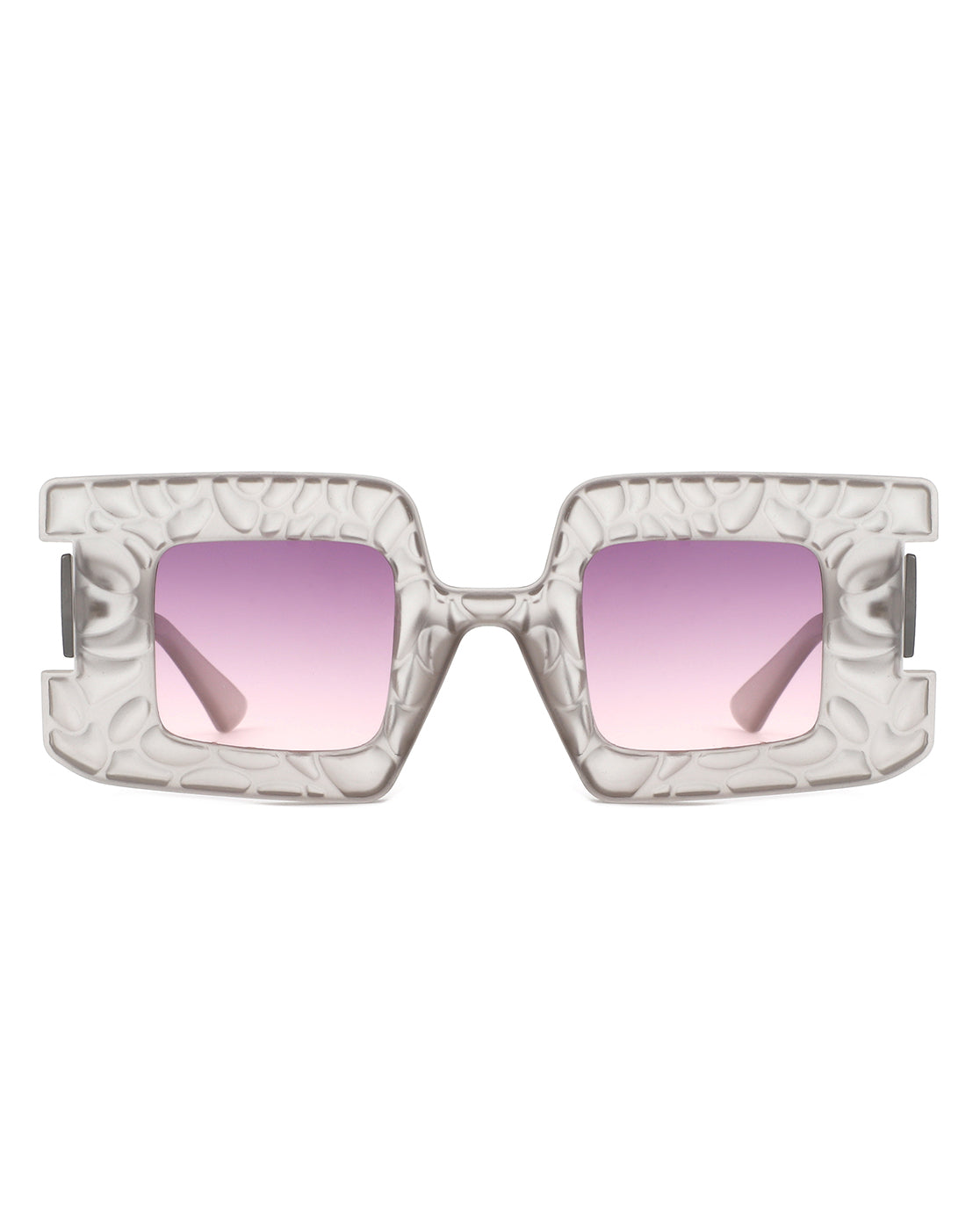Pledge - Modern Chunky Geometric Square Fashion Sunglasses