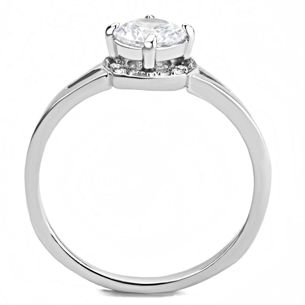 DA150 - High polished (no plating) Stainless Steel Ring with AAA Grade