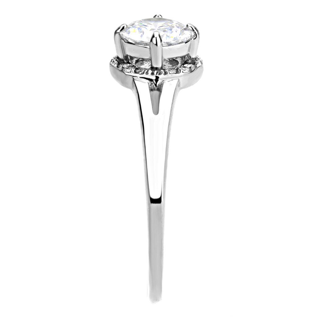 DA150 - High polished (no plating) Stainless Steel Ring with AAA Grade