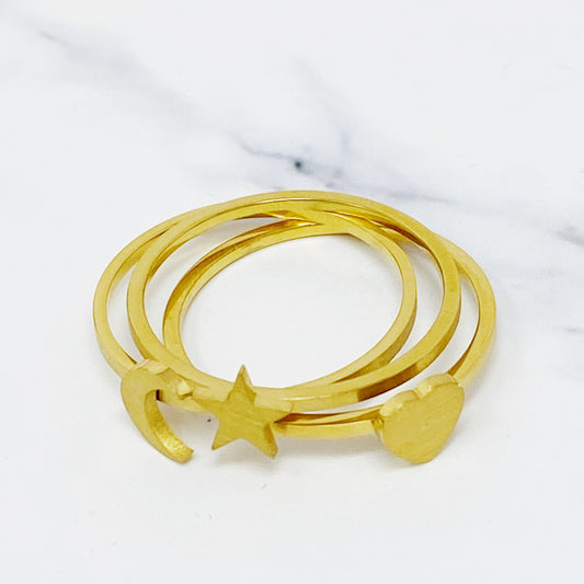 Tiny Figure Stackable Ring