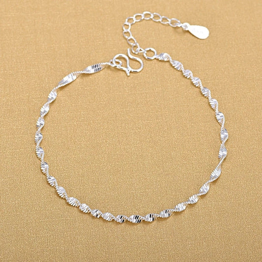 Solid Line Anklet Dainty Anklet Twisted Anklet Stylish Anklet
