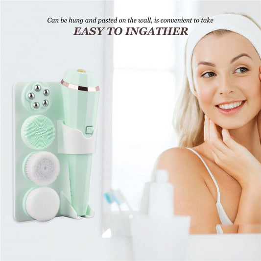 4 In 1 Electric Facial Cleansing Brush Waterproof Roller Massager Deep