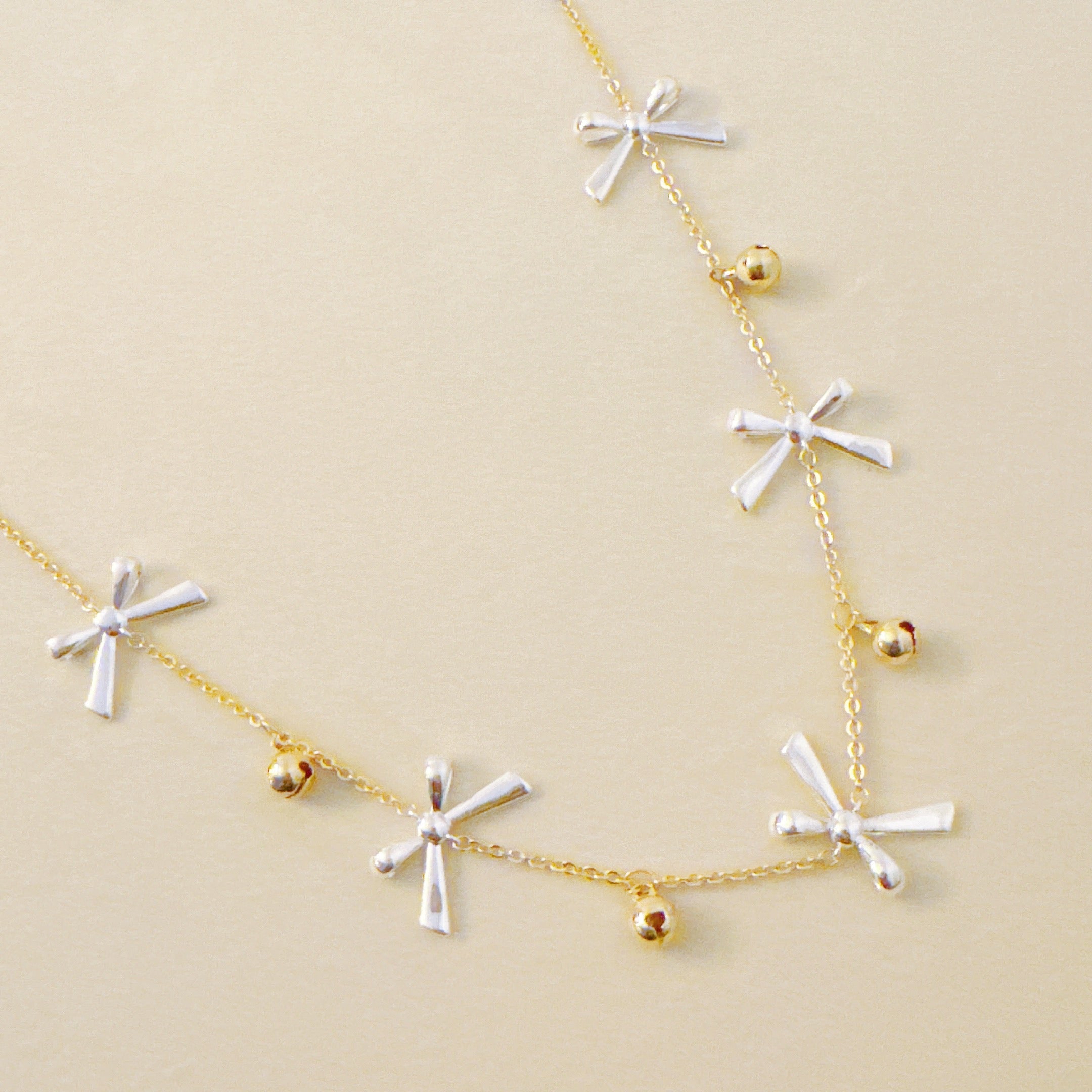 Bows And Bells Festive Necklace
