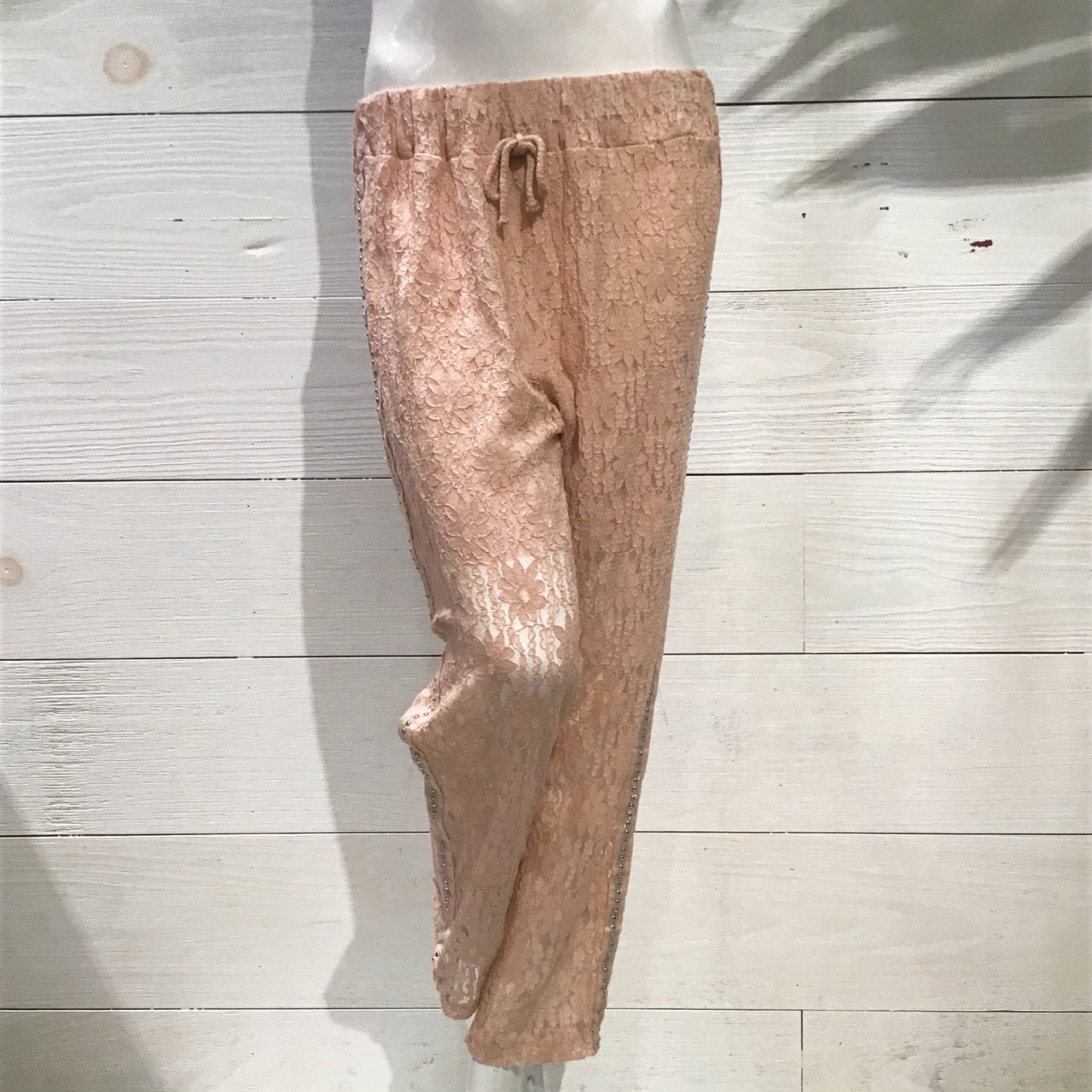 Blush Lace Italian Pant
