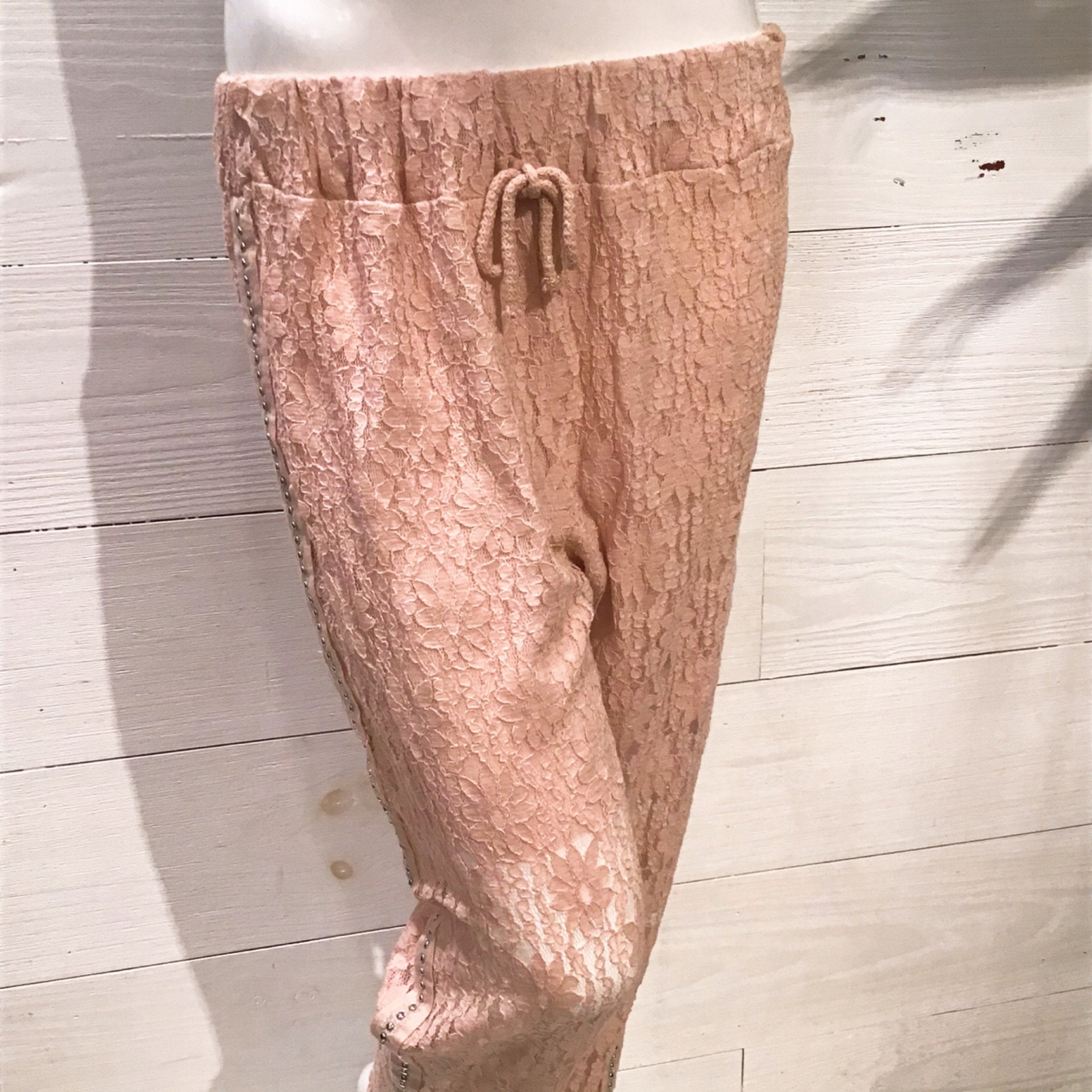 Blush Lace Italian Pant