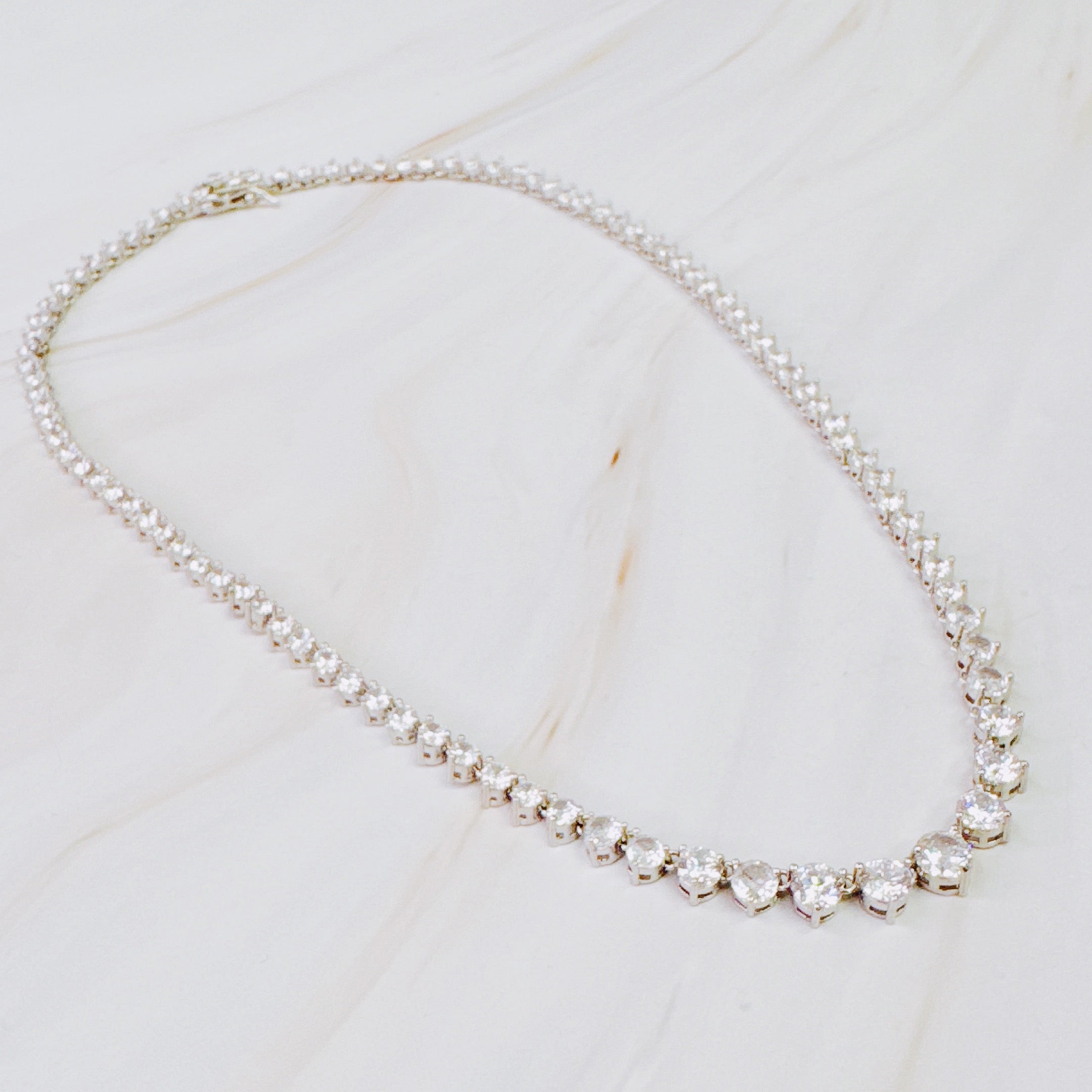 Royal Graduated Tennis Necklace