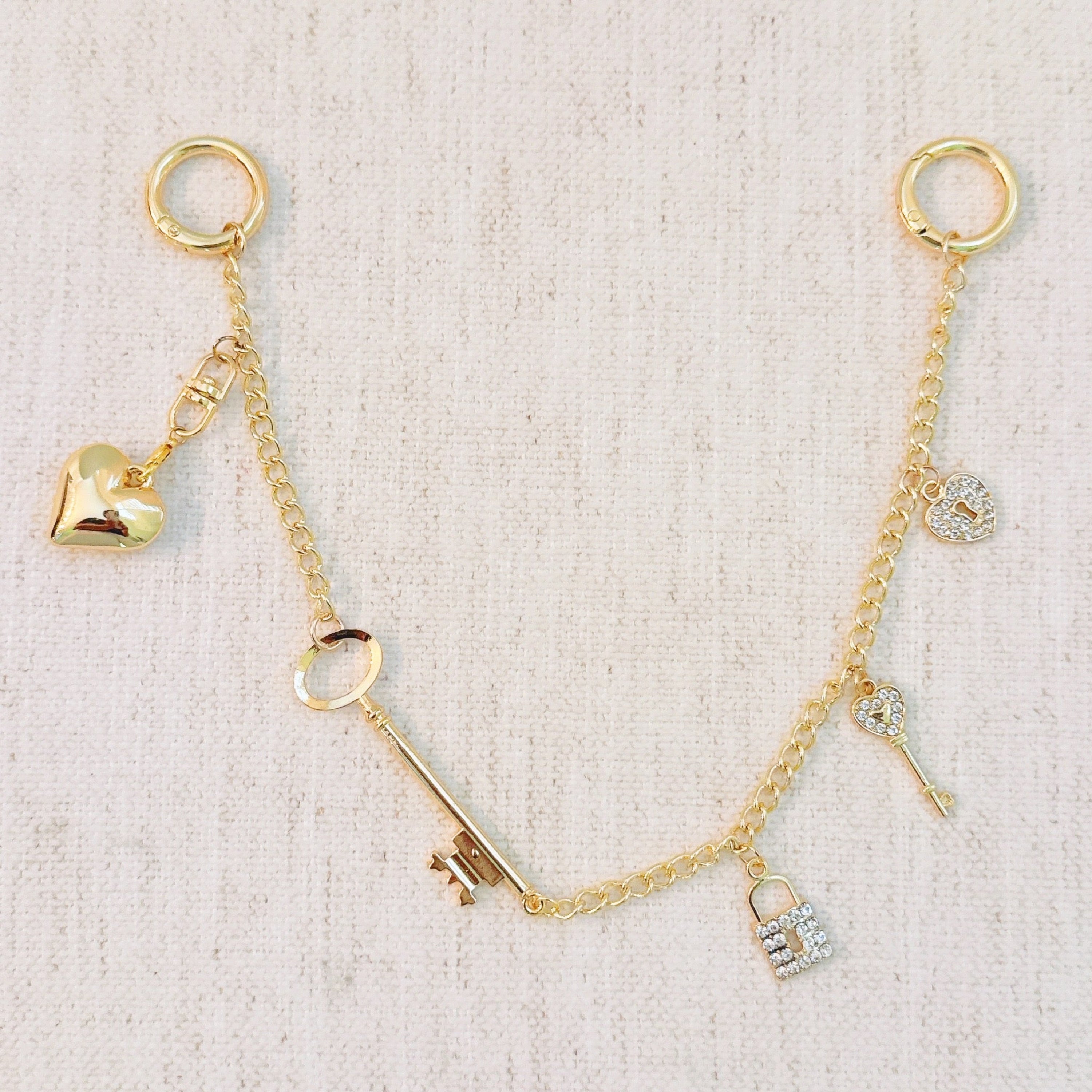 Key to My Heart Bag Charm