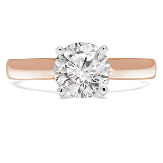 Majesty Diamonds MD190481-8.5 0.33 CT Round Diamond Solitaire Engageme