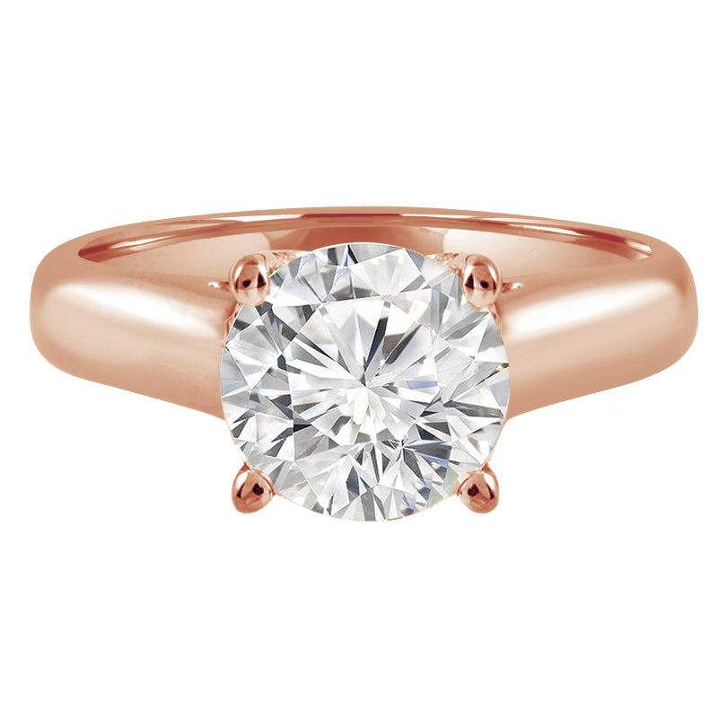Solitaire Diamond Store Majesty Diamonds MD190551-3 0.4 CT Round Diamond Solitaire Engagement ...