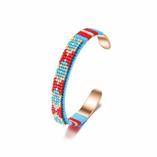 Woven Beaded Bangle