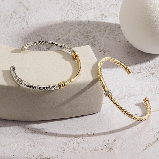 Bi-Color Bangle Set