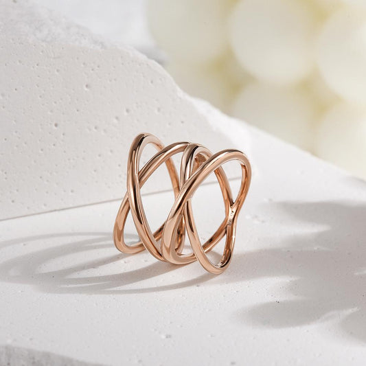 DOUBLE CROSS RING