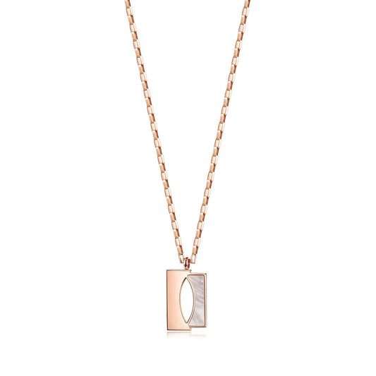 SQUARE SHELL NECKLACE
